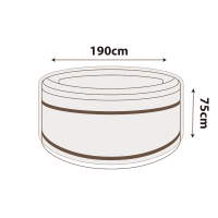 Round Spa Cover - 195cm Diameter