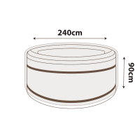 Round Spa Cover - 240cm Diameter