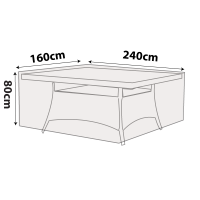 Outdoor Rectangle Table Cover - 240cm Length