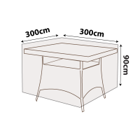 Outdoor Square Table Cover - 300cm