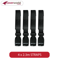 Tie Down Strap Set - 4 x 2.3m Straps
