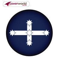 Printed Spare Tyre - Wheel Cover - Eureka Flag